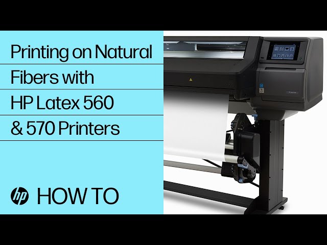 kanal redaktionelle blad Using the Curing Module | HP Latex 560 & 570 Printers | HP - YouTube