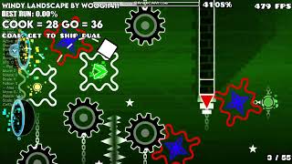 The Falling Cubes by Me. (Geometry Dash)
