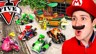 ROBANDO COCHES de MARIO en GTA 5!  (Mods)