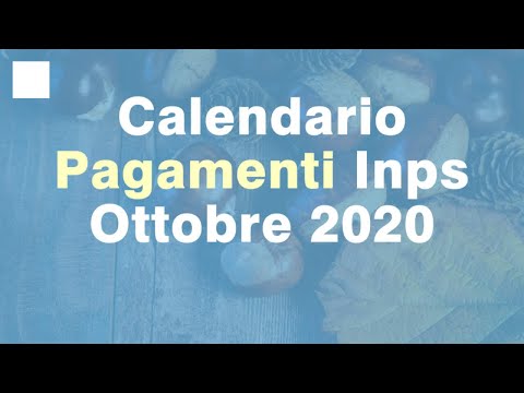 Calendario Pagamenti INPS Ottobre 2020: Rdc, Naspi, REM, CIG