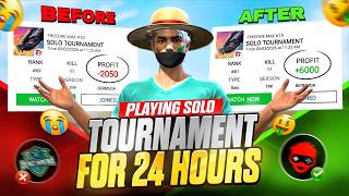 24 HOURS 🕒 SOLO TOURNAMENT PLAYING CHALLENGE 😳 | USING BEST TOURNAMENT APP 🔥 screenshot 2