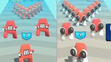 Merge Alphabet Letter run game max level part 5 #mergealphabetlorerun