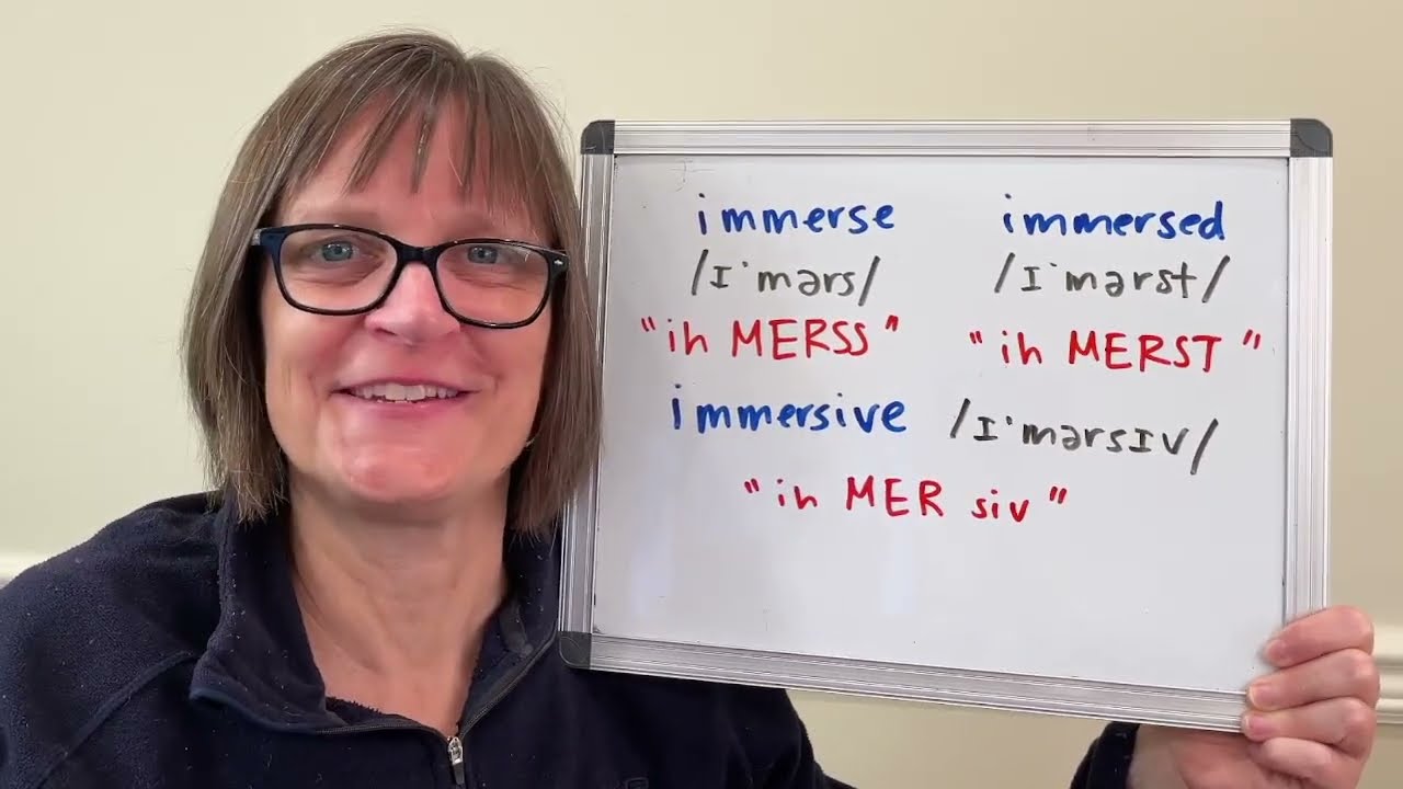 How to Pronounce Immerse, Immersed and Immersive