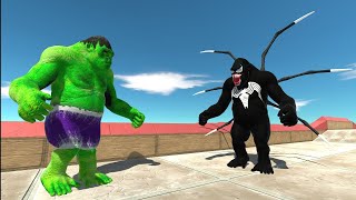 VENOM GORO vs HULK GORO vs SUPERMAN GORO DEATH CLIMB - Animal Revolt Battle Simulator