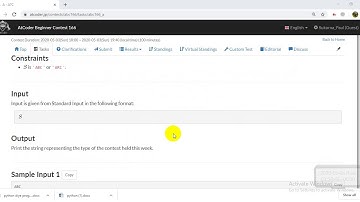 Atcoder Beginner Contest 166 Problem A Tutorial (Bengali)