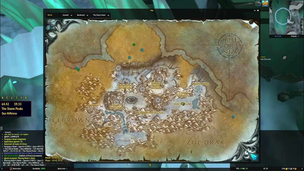 Placing Hodir's Helm WoW Quest YouTube