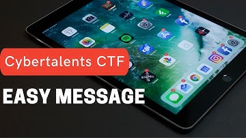 easy message ctf | cybertalents | CTF for Beginners