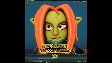 Animation: make a nice and expressive blinking #b3d #animation #blender3d #blendertutorial  #art