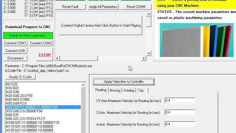 CNC Change Tuning Parameters with RoutBot CNC Software