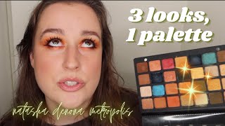 was Natasha Denona Metropolis really all that? — 3 looks, 1 palette ✨