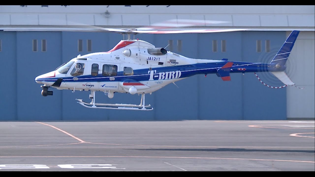 ヘリコプター】 Bell 430 JA121T（中日本航空）T BIRD テレビ東京取材