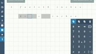 SlideMath Mathematics Tutorial - Convert Feet To Inches