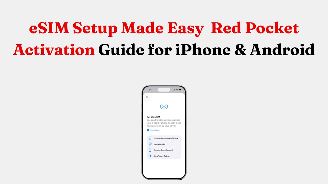 Простая настройка eSIM: руководство по активации Red Pocket для iPhone и Android