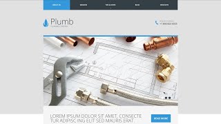 Plumbing Responsive Website Template - 48475
