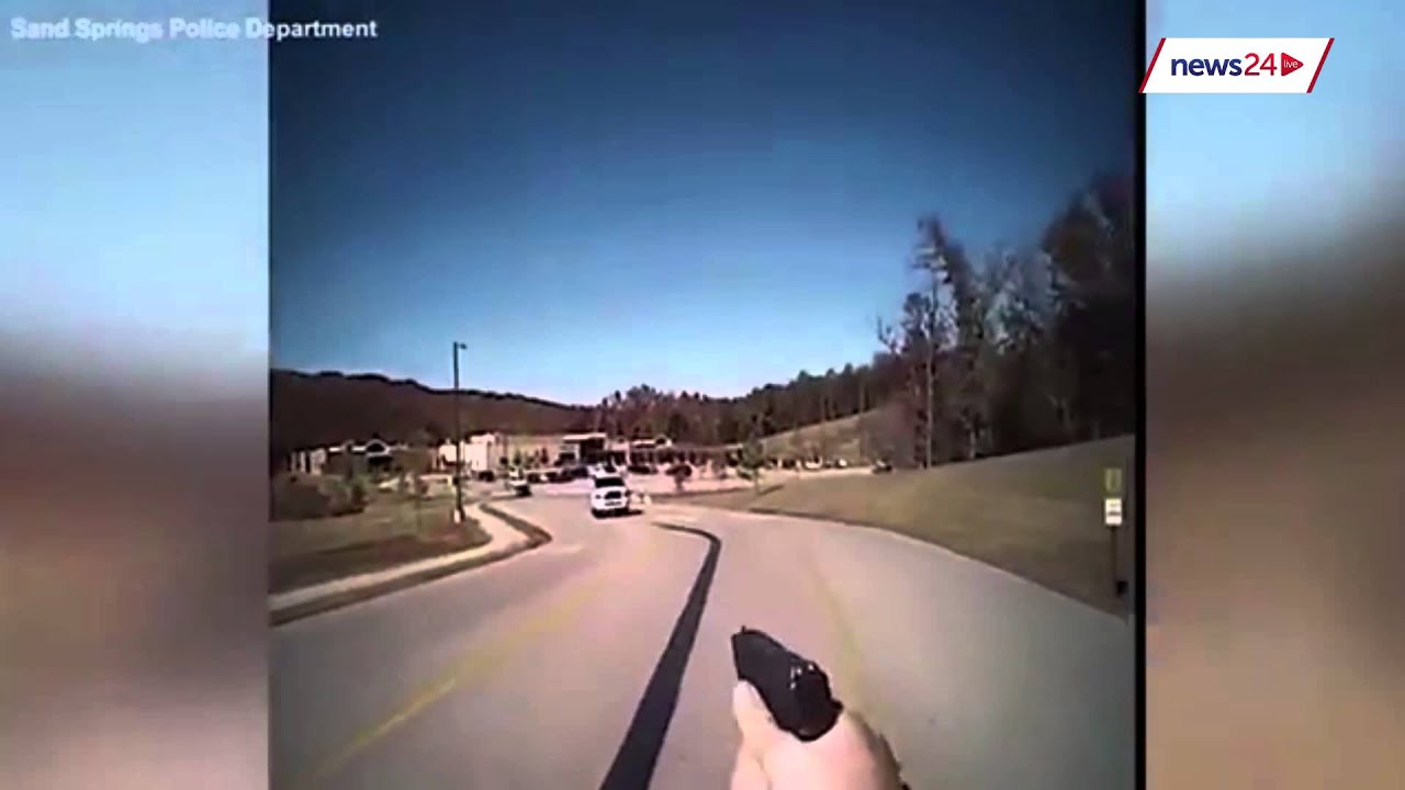 Dramatic police footage shows driver slamming into cop car after high-speed chase