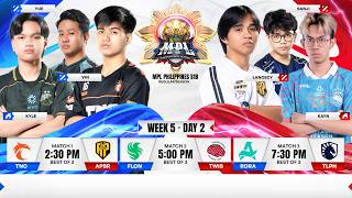 🔴 LIVE | MPL PH S18 | ENGLISH - Week 5 Day 2