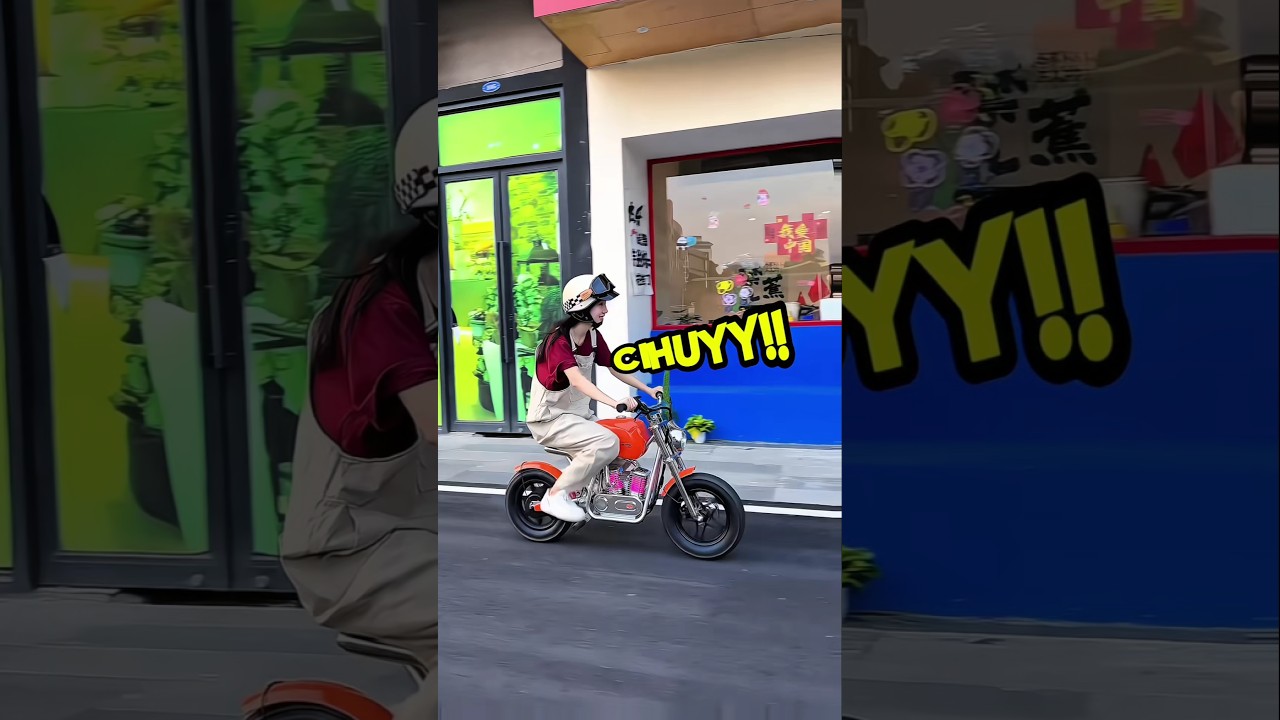 Cewek ini dibeli motor mini sesuai tinggi badannya 😂 #shortviral