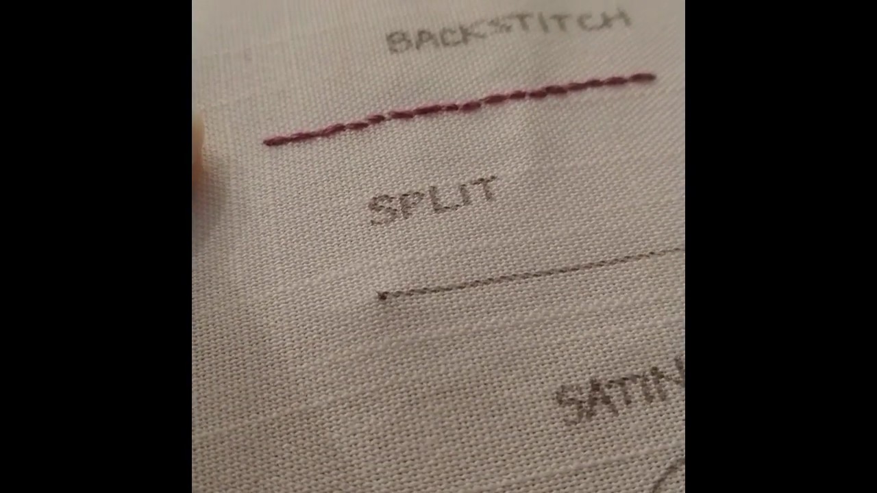 How to Do a Split Stitch - YouTube