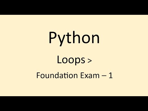 Foundation Exam - 1 || Loops  || Python || NxtWave || CCBP