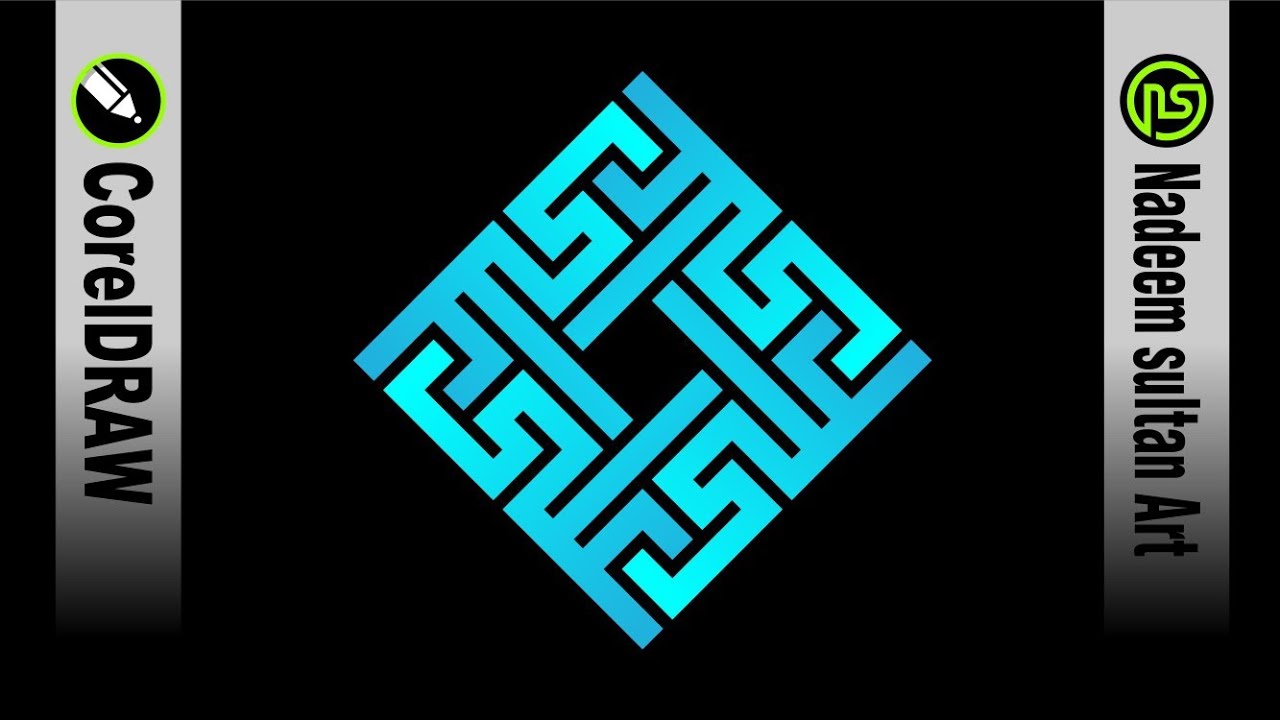 How to create a Typo LOGO in Kufic style font