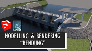 Modelling dan Rendering Bendung dengan SketchUp dan Lumion screenshot 1