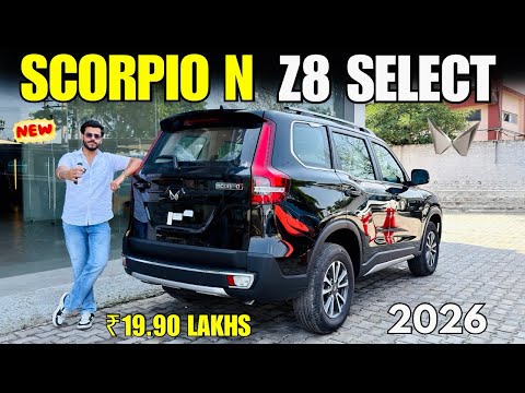Mahindra Scorpio N Z8 Select 2026 Detailed Review ✅ Scorpio N Z8 Select Diesel AT Price & Features 🔥