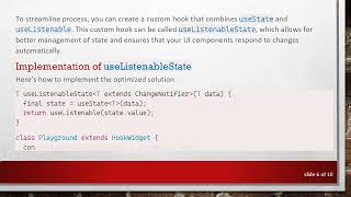 Celebrity How to Efficiently Use Flutter Hooks with ChangeNotifier for UI Updates Wealth