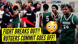 FIGHT BREAKS OUT!! MOST HEATED GAME OF THE YEAR! Rutgers Commit Goes CRAZY