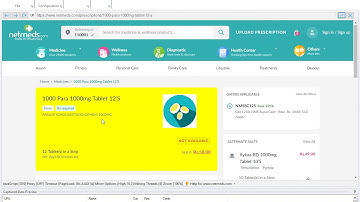 How to merge the medicine groups together and capture data and image from netmeds listings