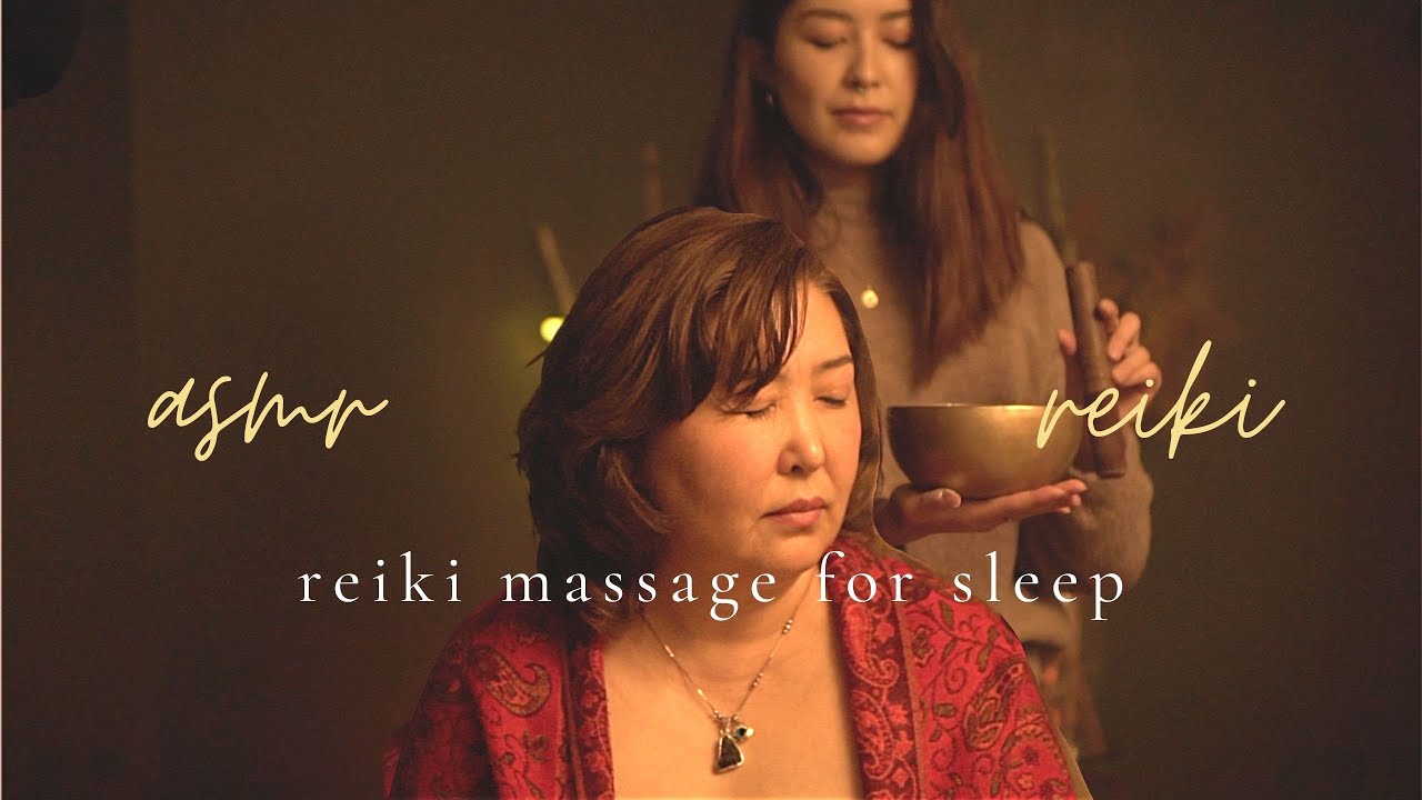 ASMR Reiki Massage for Sleep | Release Blocks (Real Person, Scalp Massage, Gua Sha, Crystal Healing)