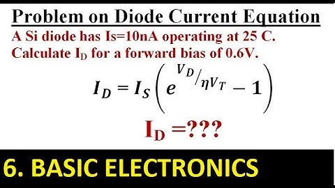 Diode Current Equation (Numerical 1)