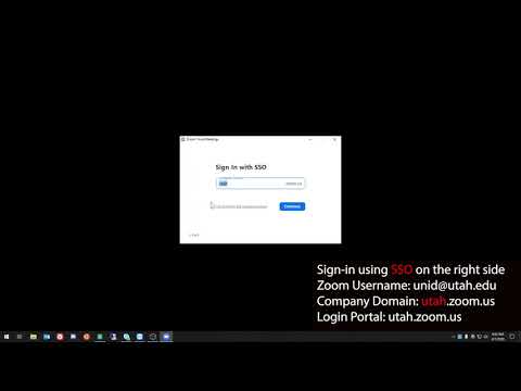 U of U: Zoom Login