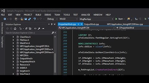 Visual Studio tutorial 3 - Text editor