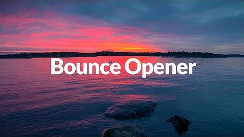 Bounce | Dynamic Opener ( After Effects Template )
