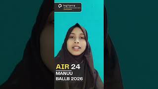 NISHAT KHATOON | AIR 24 | MANUU #legitprep #manuullb
