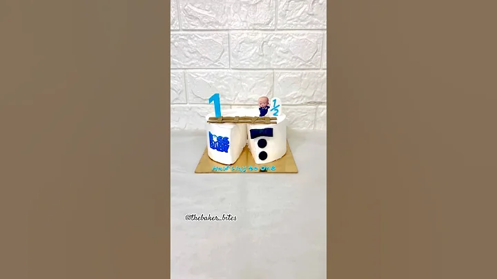 Boss Baby Cake | Half way to one 💕 #cake #shorts  #bossbaby #shortsviral #youtube #homebaker