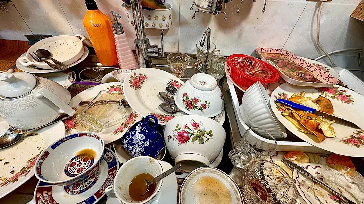 Relaxing Hand Dishwashing ASMR | Satisfying Cleaning Sounds for Stress Relief