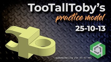 Onshape Speedmodeling Too Tall Toby Practice Model 25-10-13