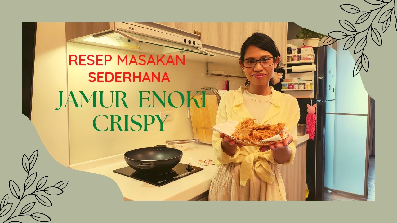 CARA MEMBUAT JAMUR ENOKI CRISPY//jamur goreng crispy @yuliarose vlog