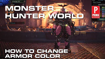 Monster Hunter World How to Change Armor Color