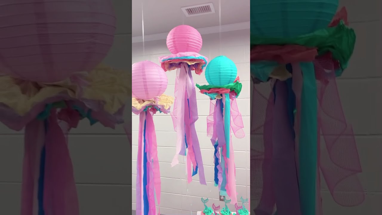 Easy Tissue Paper Jellyfish for Party Decor - Hey Let's Make Stuff