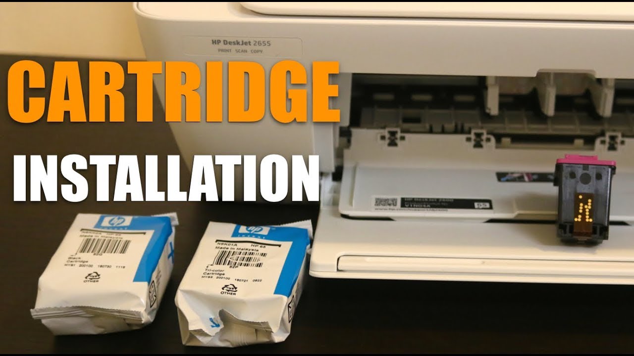 Replacing an Ink Cartridge in HP Deskjet 2600 All-In-One Printer, review. -  YouTube