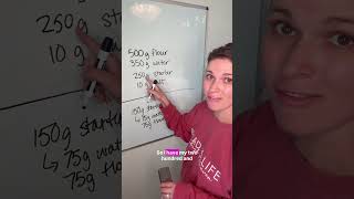 How to increase starter in your sourdough bread recipe (sourdough math)