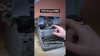 How to use all functions on a 1950 Royal KMG vintage desktop typewriter