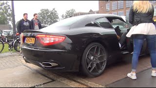 Hot Blonde Revving Her Maserati GranTurismo S Loud!