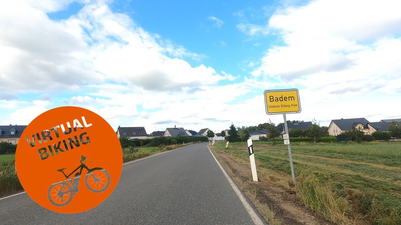 Virtual Biking: Bike Ride in Badem, Germany Part 1 of 4 - YouTube