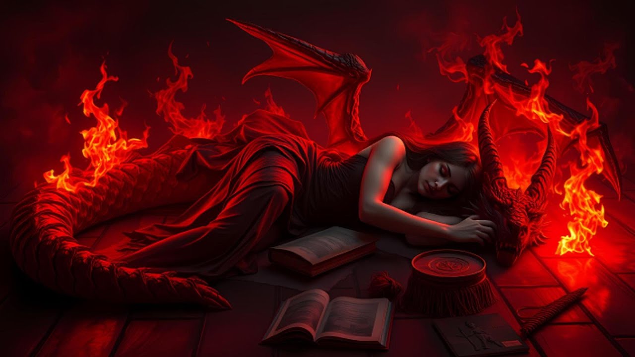 Sleeping Dragon Witch | Meditation & Fantasy Music | Dark Ambience