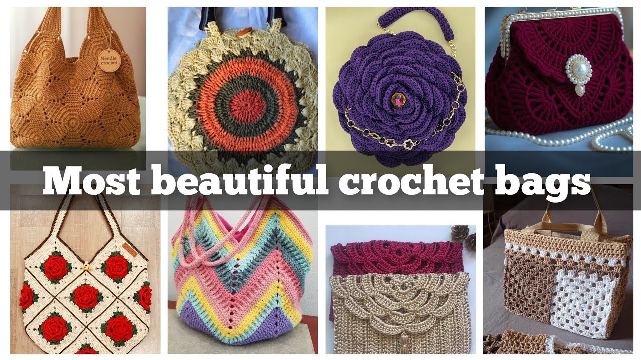 #1 Уникальные стильные дизайны вязаных сумок крючком / Новейшие привлекательные дизайны вязаных с...