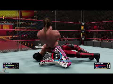 WWE 2K19 XBOX Series X Gameplay [4K60FPS]  - Dolph Ziggler vs Seth Rollins Steel Cage Match