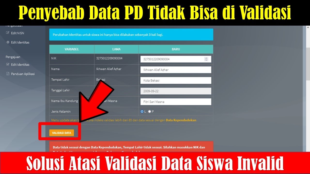 cara verval pd dapodik 2022 edit identitas siswa Online